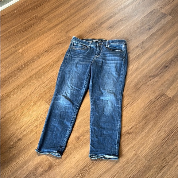 American Eagle Outfitters Straight/skinny Leg Blue Jeans 12 short - Picture 1 of 6